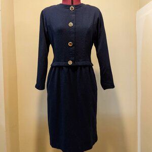 Vintage Talbots Wool Midi Dress - Size Petite 10/ Small